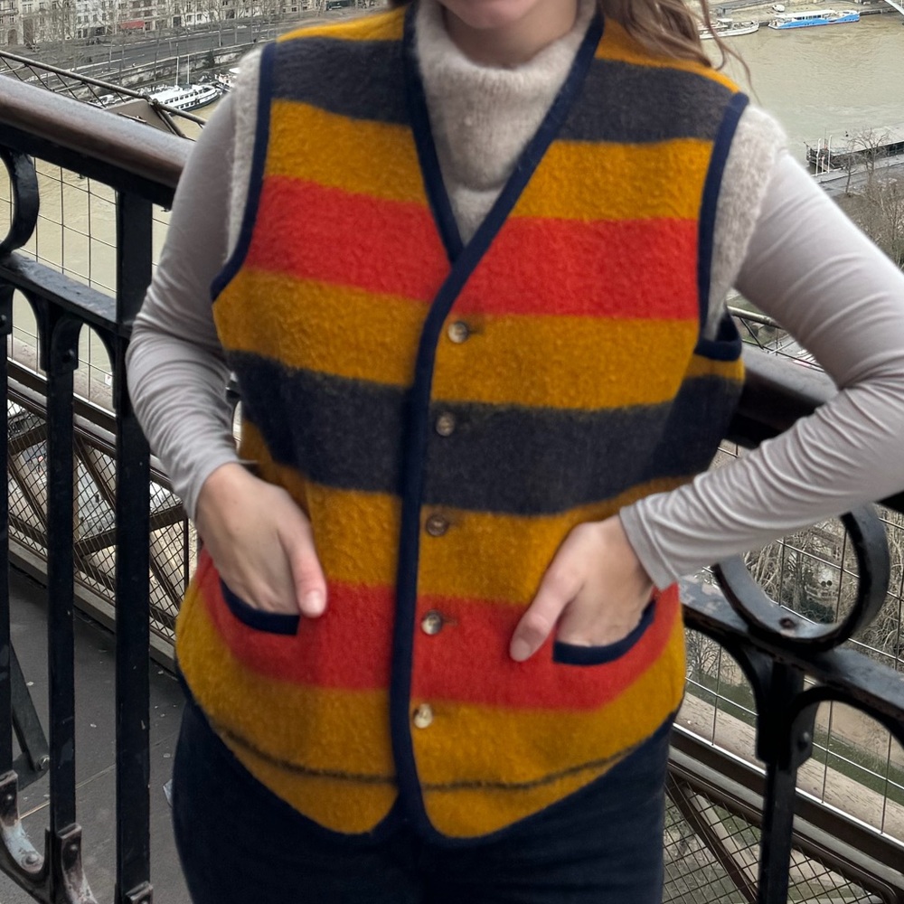 Hermes Multicolor Striped Vest